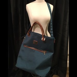 Diane von Furstenburg-Teal/Green weekend bag